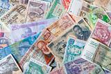 collection of various currencies from countries around the world