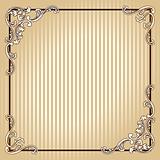Elegant square vintage sepia frame