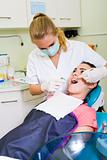 dental operation in dental office