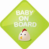 Baby on board chicken