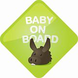 Baby on board donkey
