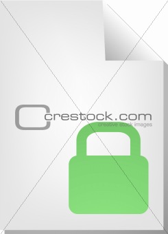 Locked document icon