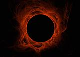 Red Fractal Eclipse