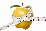 Yellow Apple and Tape Measure