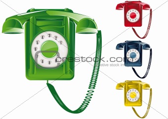 Retro Telephone Illustration