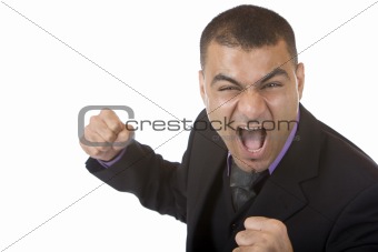 Businessman is angry 