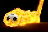 soccerball fire