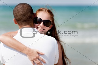 beautiful Couple Hugging