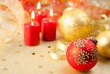 Christmas Background / Holiday Candles 