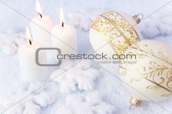 Elegance Christmas Background / Holiday Candles