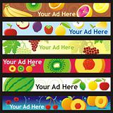 fully editable vector web banner with different layouts ready to use