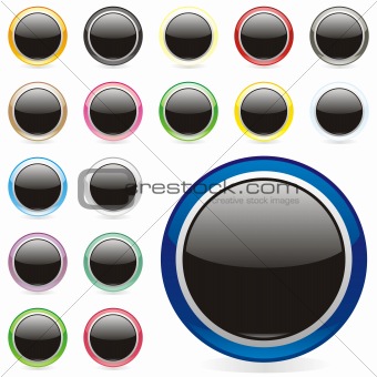 fully editable vector web buttons with details ready to use