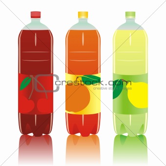 fully editable vector isolated carbonated drinks set
