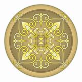 Gold eastern ornament vector