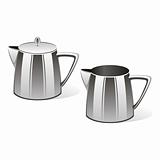 fully editable vector colored kettles ready to use