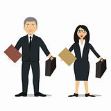 fully editable vector lawyer couple ready to use