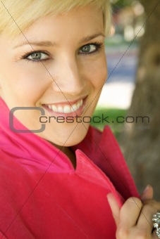 Beautiful Blond Girl With A Pretty Smile