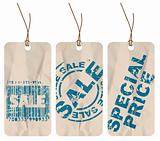 Set of sale paper tags