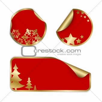 Christmas labels and stickers