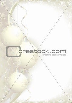 christmas balls gold