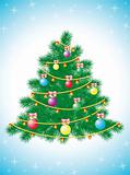 Decorated Christmas Fir Tree