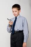 boy with phone