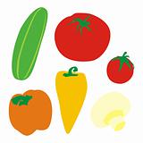 fully editable vector illustration of vegetables with details ready to use