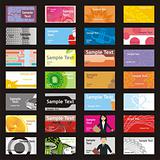 fully editable vector visit cards with different layouts ready to use