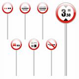 three hundred fully editable vector european traffic signs with details ready to use