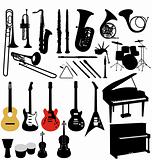 music instruments collection