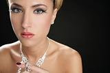Attractive fashion elegant woman jewelry