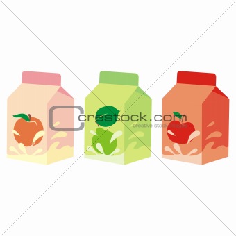 fully editable vector isolated fruit yogurt carton boxes