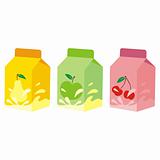 fully editable vector isolated fruit yogurt carton boxes