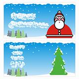 fully editable vector winter holidays cards with details ready to use