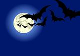Halloween bats flyer