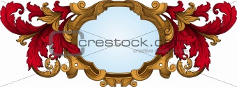 Coat of arms frame vector
