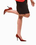 Sexy business woman legs wearing heels
