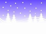 Christmas winter scene background