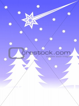 Christmas winter scene background