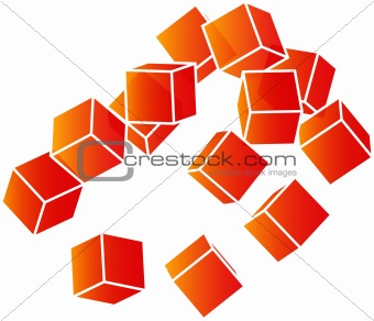 Floating cubes