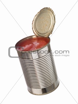 Tin Can with tomatoes