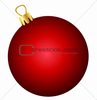 red christmas ball