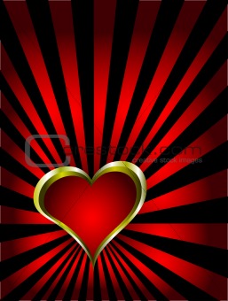 A gold hearts vector valentines day background