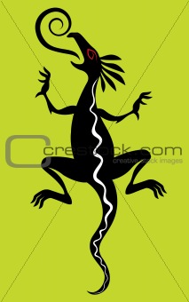 dragon silhouette illustration on the background