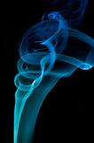 Abstract blue smoke 