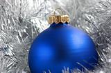 Blue christmas ball