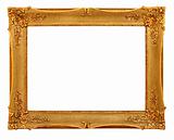 gold frame with clipping path