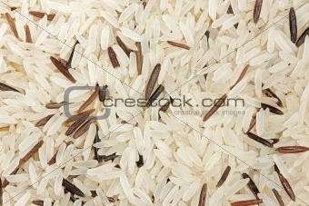 background of brown rice (long grain)