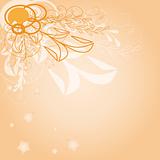 Background vector illustration-orange logo