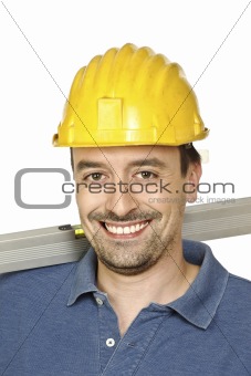 smiling confident manual worker